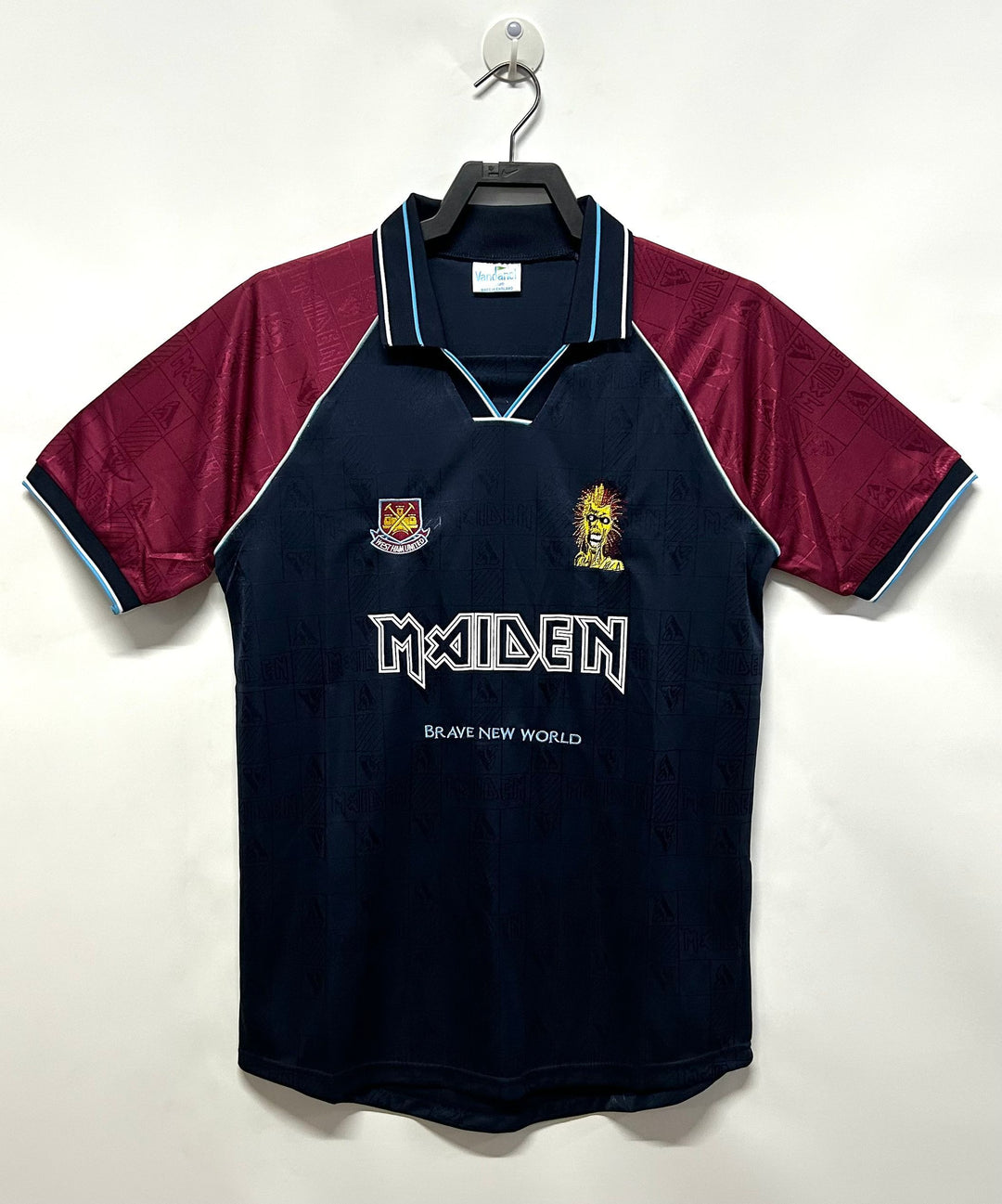 Camisa Retrô West Ham Iron Maiden 1999