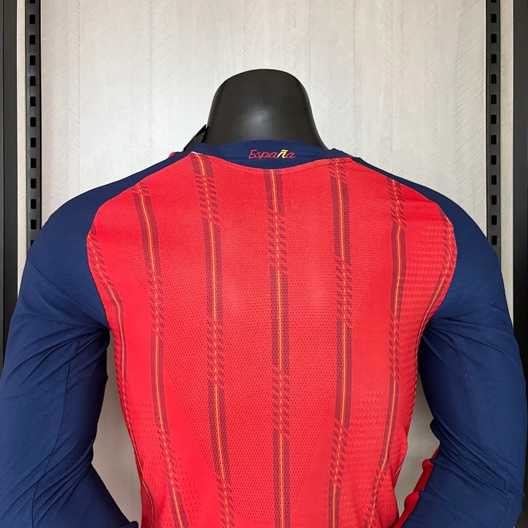 Camisa Espanha Home 2026 Manga Longa - Versão Jogador