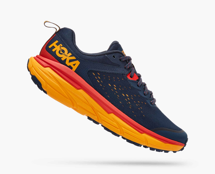 Hoka Challenger ATR 6 - Azul Marinho/Vermelho/Amarelo