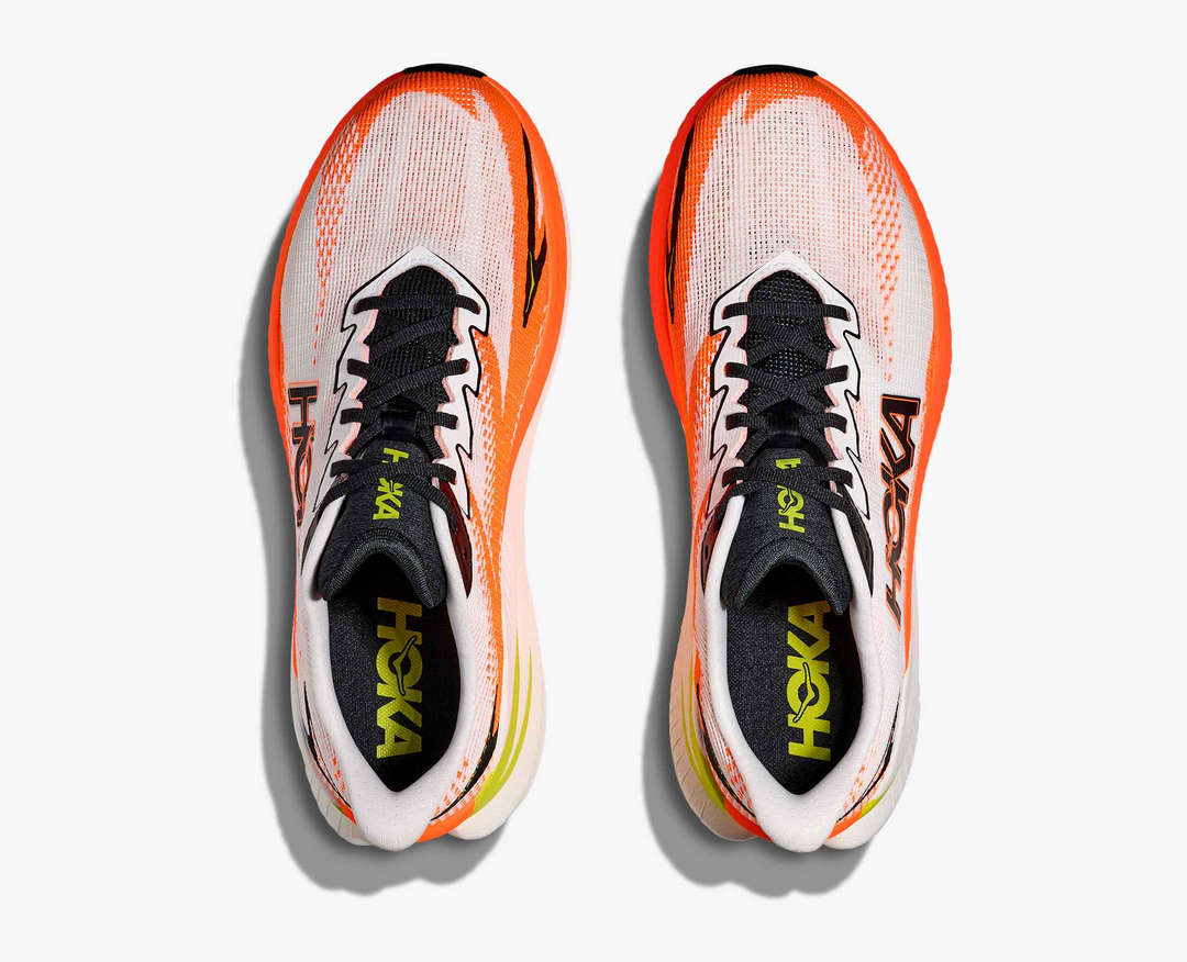 Hoka Mach X 3 - Branco/Laranja/Verde Oliva