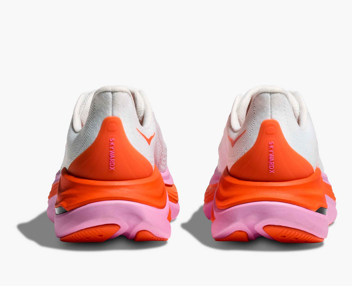 Hoka Skyward X - Branco/Laranja/Rosa