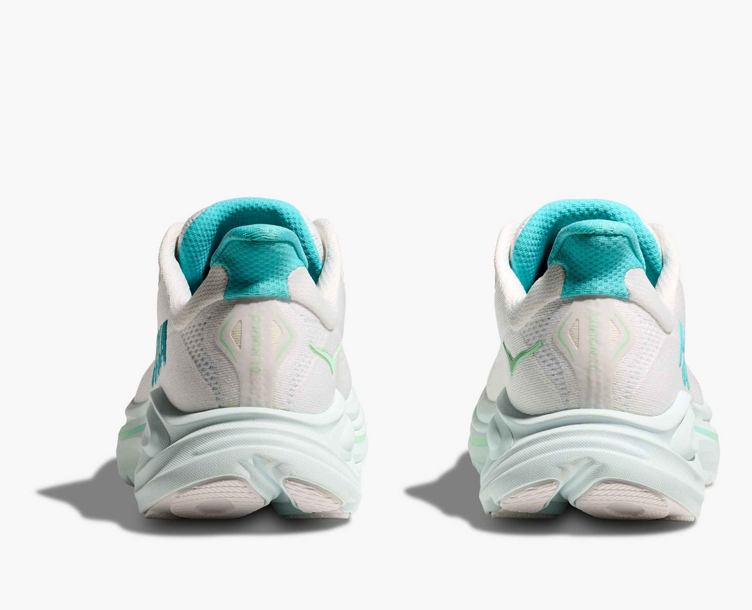 Hoka Clifton 10 - Branco/Azul Turquesa