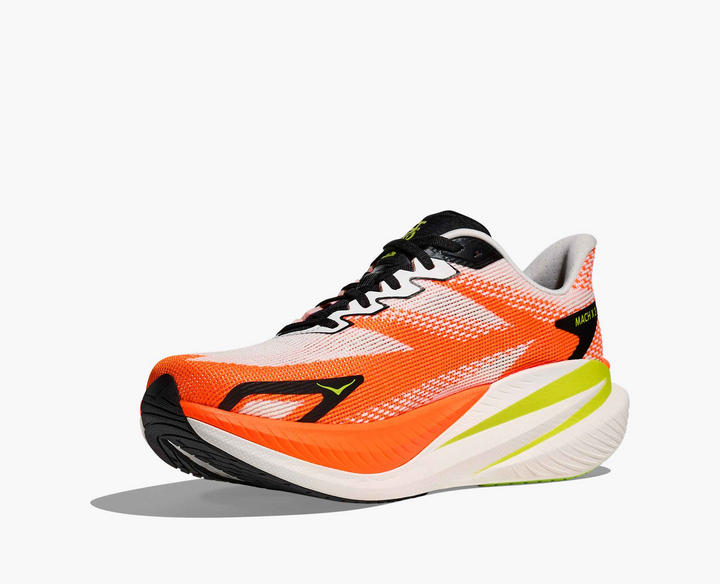 Hoka Mach X 3 - Branco/Laranja/Verde Oliva