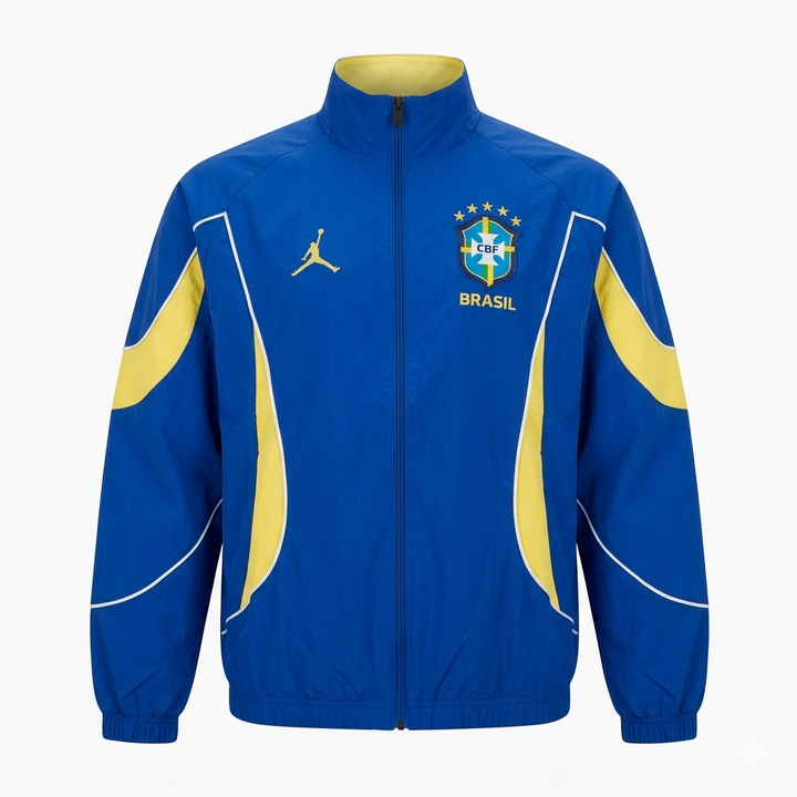 Jaqueta Corta Vento Brasil Jordan 2026 - Azul