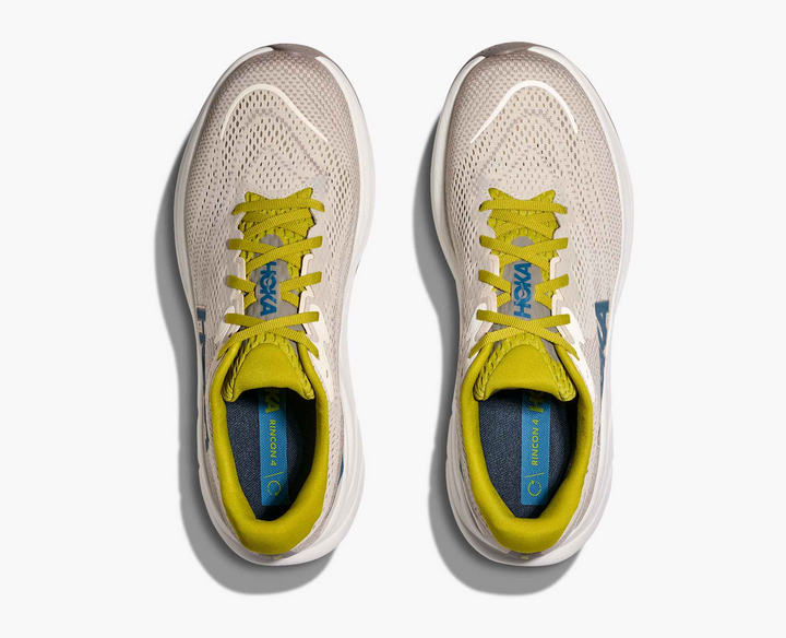 Hoka Rincon 4 - Bege Claro/Amarelo Oliva
