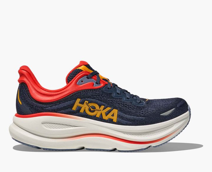 Hoka Bondi 9 - Azul Marinho/Laranja Avermelhado