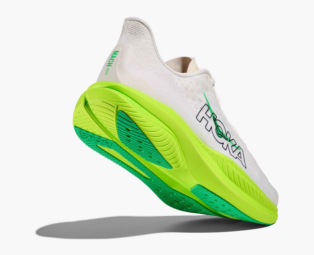 Hoka Mach 6 – Branco/Verde