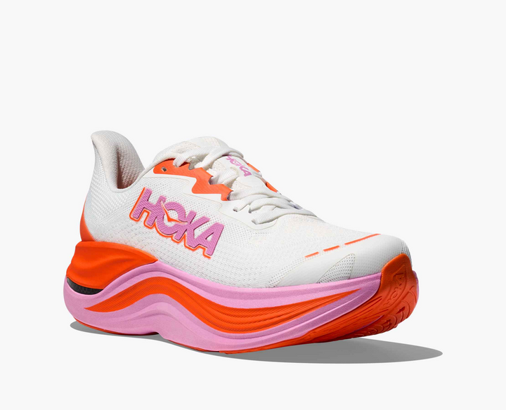 Hoka Skyward X - Branco/Laranja/Rosa