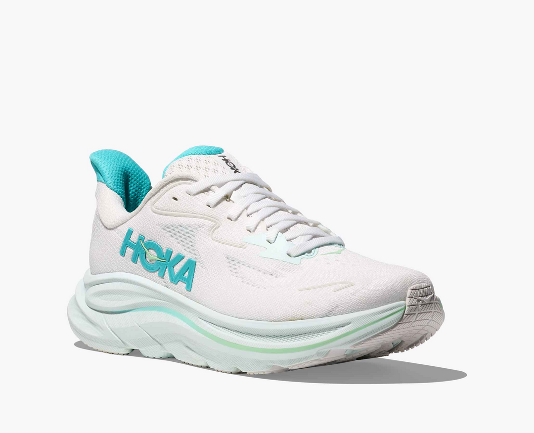 Hoka Clifton 10 - Branco/Azul Turquesa