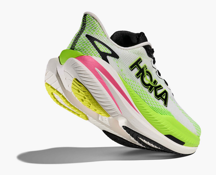 Hoka Mach X 3 - Branco/Verde Lima/Rosa