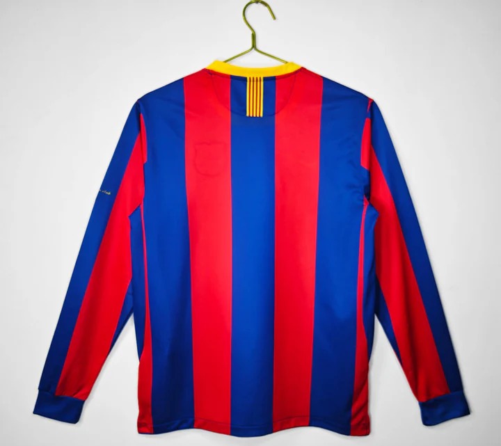 Camisa Retrô Barcelona 2010/11 Home UCL - Manga Longa