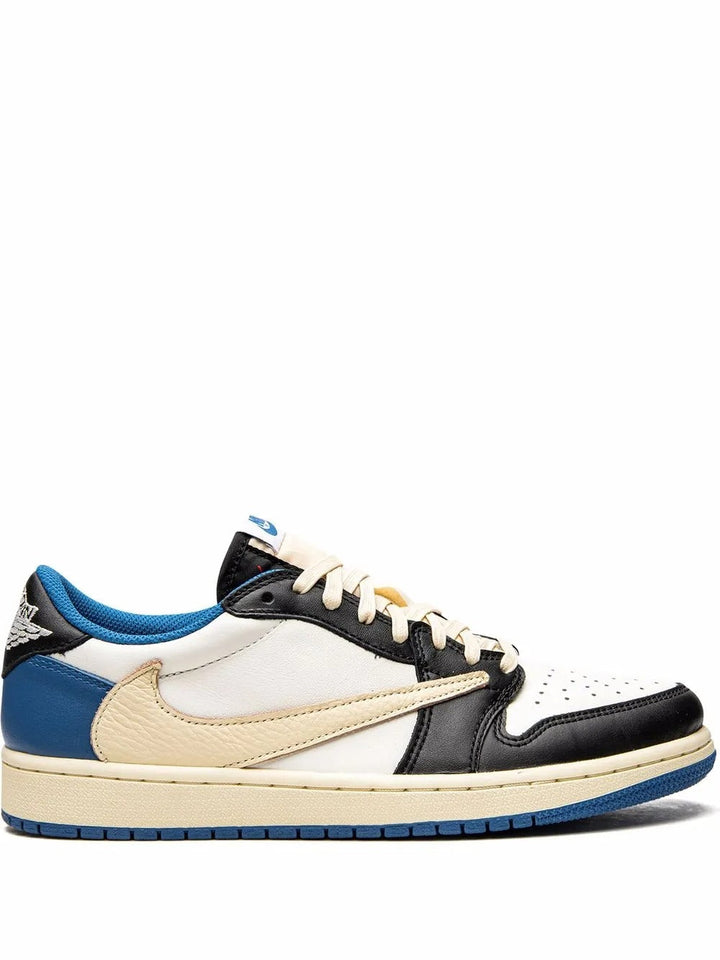 Air Jordan 1 Low Travis Scott x Fragment - Creme/Azul/Preto