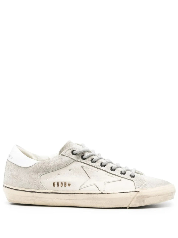 Golden Goose Super-Star – Couro Branco Desgastado