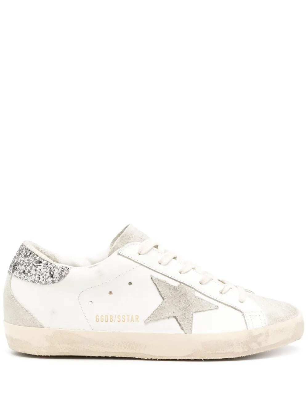 Golden Goose Superstar - Branco/Cinza Claro/Glitter