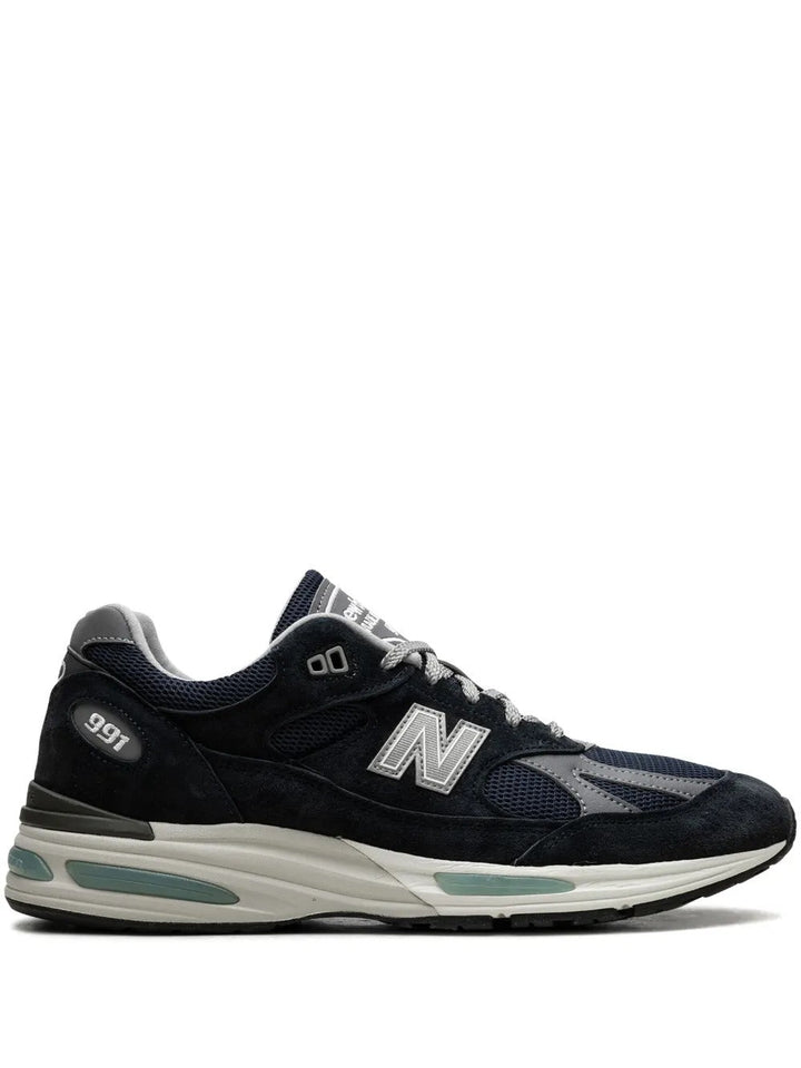 New Balance 991v2 - Azul marinho/Cinza/Verde menta