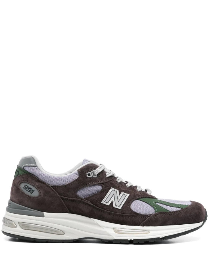 New Balance 991v2 - Castanho escuro/Lavanda/Verde