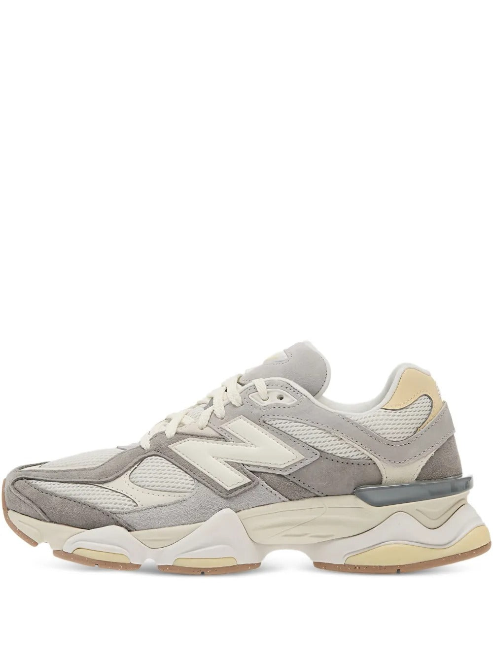 New Balance 9060 - Cinza Claro/Creme/Amarelo Claro