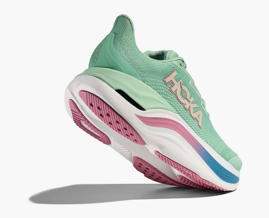 Hoka Skyward X - Verde Menta/Rosa/Azul