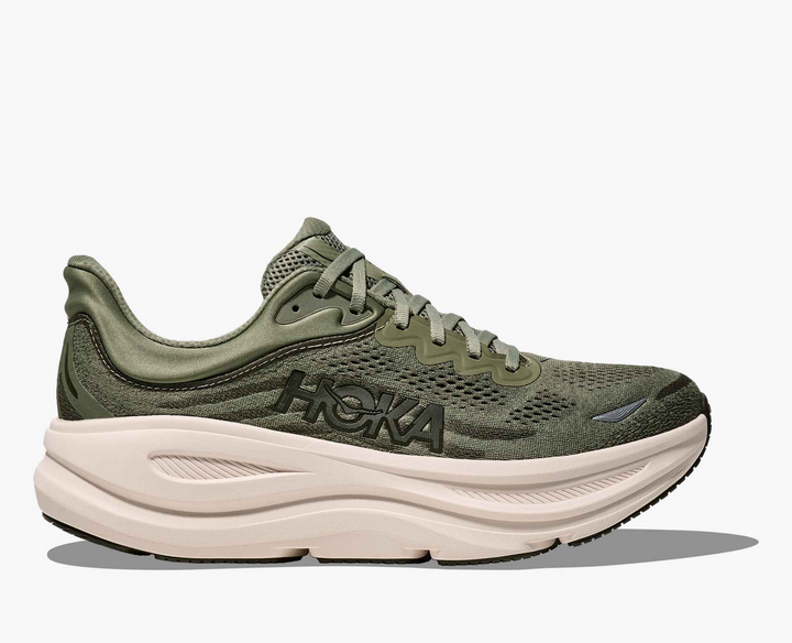 Hoka Bondi 9 - Verde Musgo/Bege