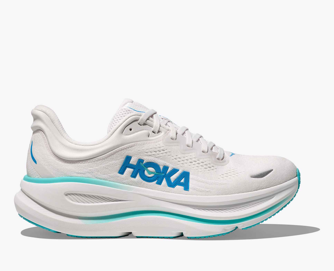 Hoka Bondi 9 - Branco/Azul Royal/Azul Menta