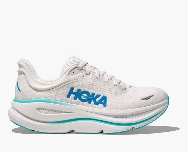 Hoka Bondi 9 - Branco/Azul Royal/Azul Menta