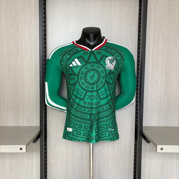 Camisa México Home 2026 Manga Longa - Versão Jogador