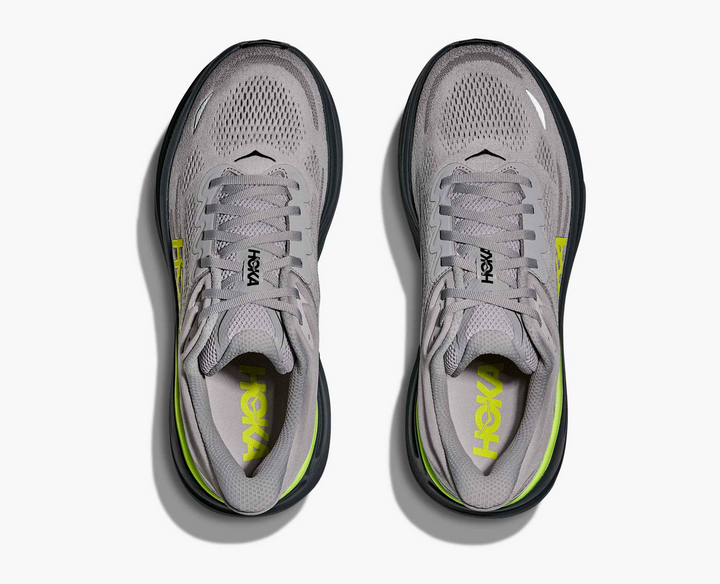 Hoka Bondi 9 - Cinza/Verde Limão/Preto