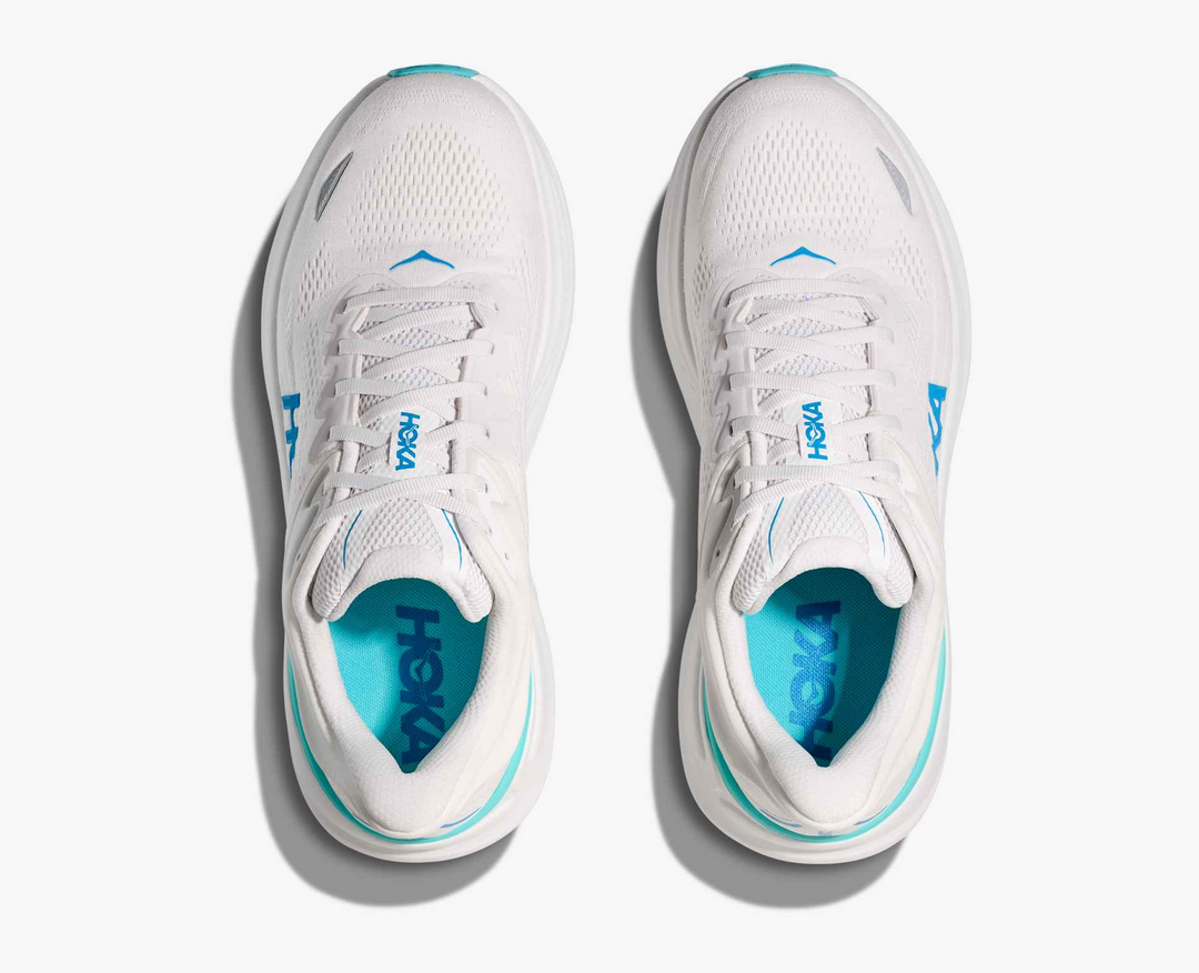 Hoka Bondi 9 - Branco/Azul Royal/Azul Menta