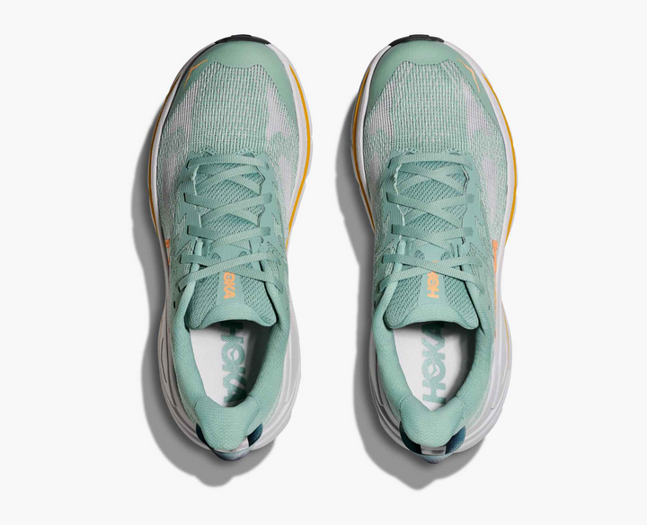 Hoka Challenger 8 - Verde Sálvia/Laranja/Branco