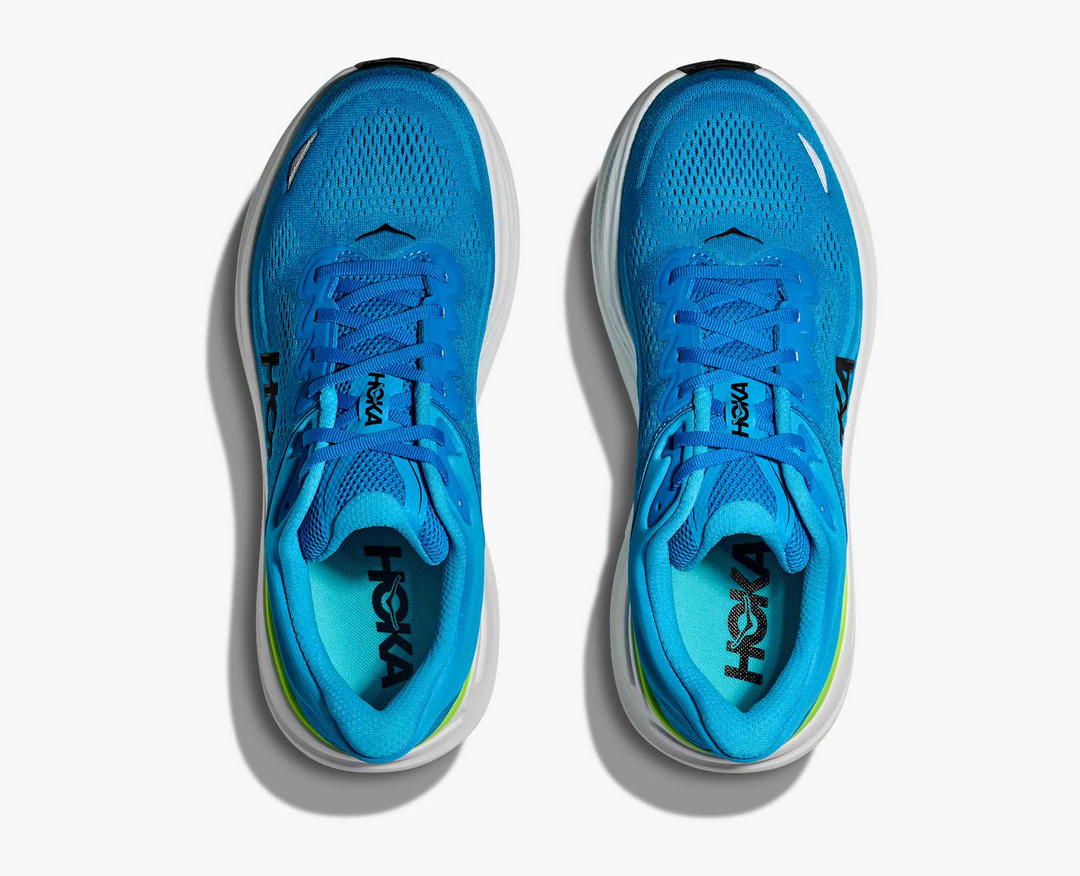 Hoka Bondi 9 - Azul Vivo/Verde Limão