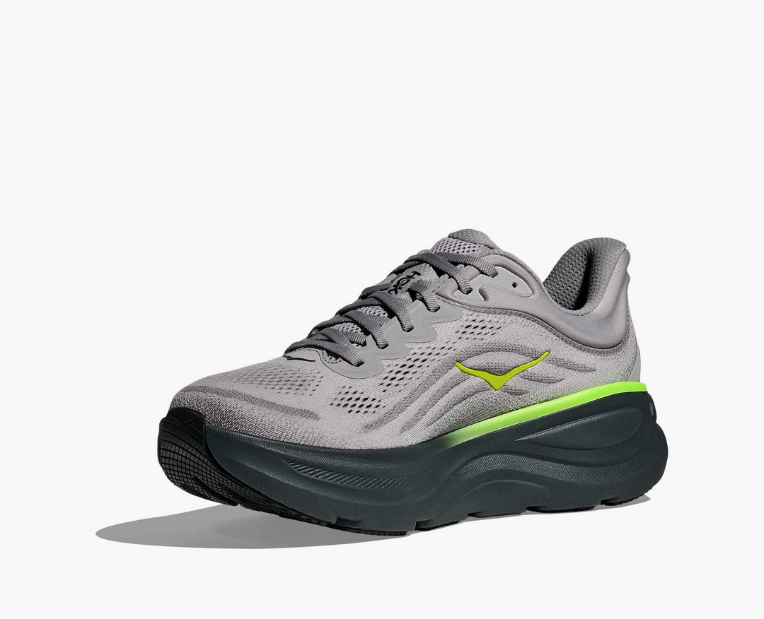 Hoka Bondi 9 - Cinza/Verde Limão/Preto