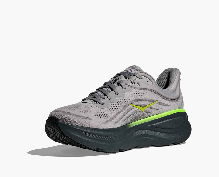 Hoka Bondi 9 - Cinza/Verde Limão/Preto