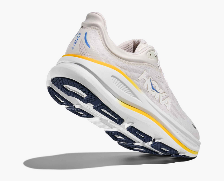 Hoka Bondi 9 - Off White/Branco/Amarelo