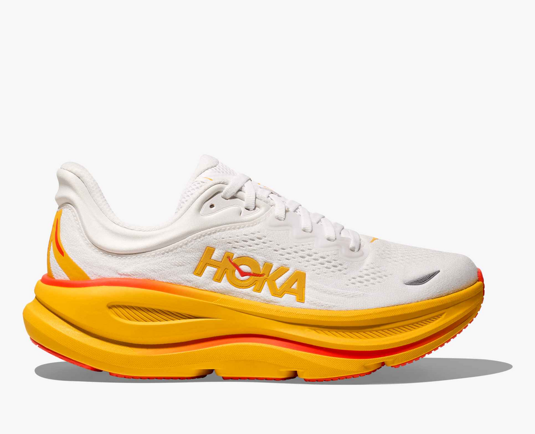Hoka Bondi 9 - Branco/Amarelo Mostarda