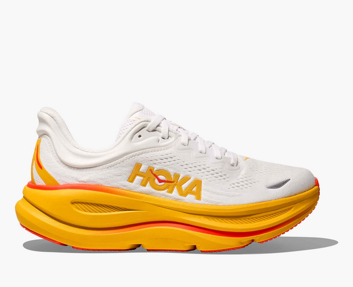 Hoka Bondi 9 - Branco/Amarelo Mostarda
