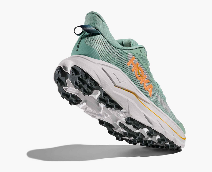 Hoka Challenger 8 - Verde Sálvia/Laranja/Branco