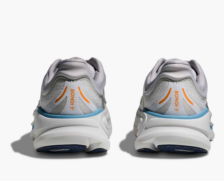 Hoka Bondi 9 - Cinza Claro/Azul Mediterrâneo