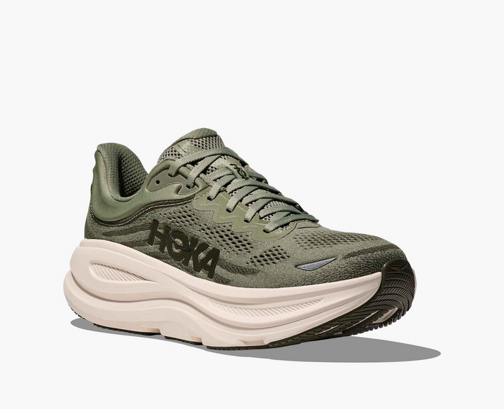 Hoka Bondi 9 - Verde Musgo/Bege