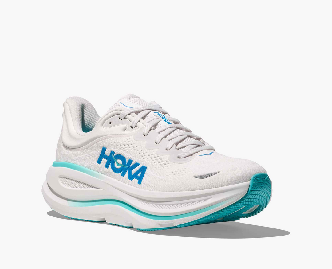 Hoka Bondi 9 - Branco/Azul Royal/Azul Menta