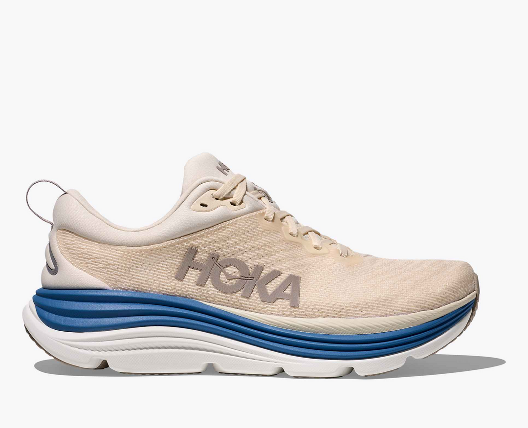 Hoka Gaviota 5 – Bege/Cinza Escuro