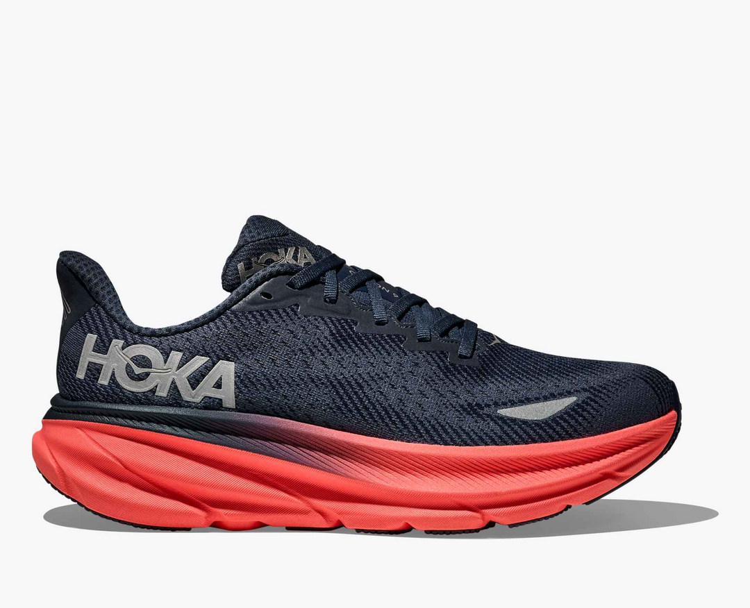Hoka Clifton 9 GORE TEX - Azul Marinho/Laranja Avermelhado