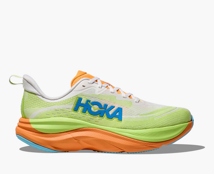 Hoka Skyflow - Verde Lima/Laranja Coral