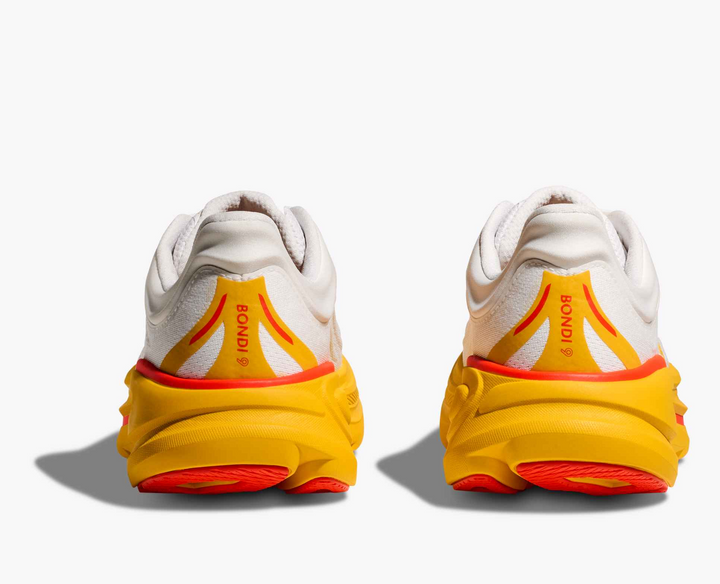 Hoka Bondi 9 - Branco/Amarelo Mostarda