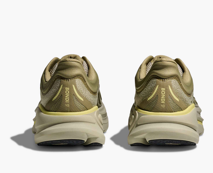 Hoka Bondi 9 - Bege/Oliva/Amarelo Claro
