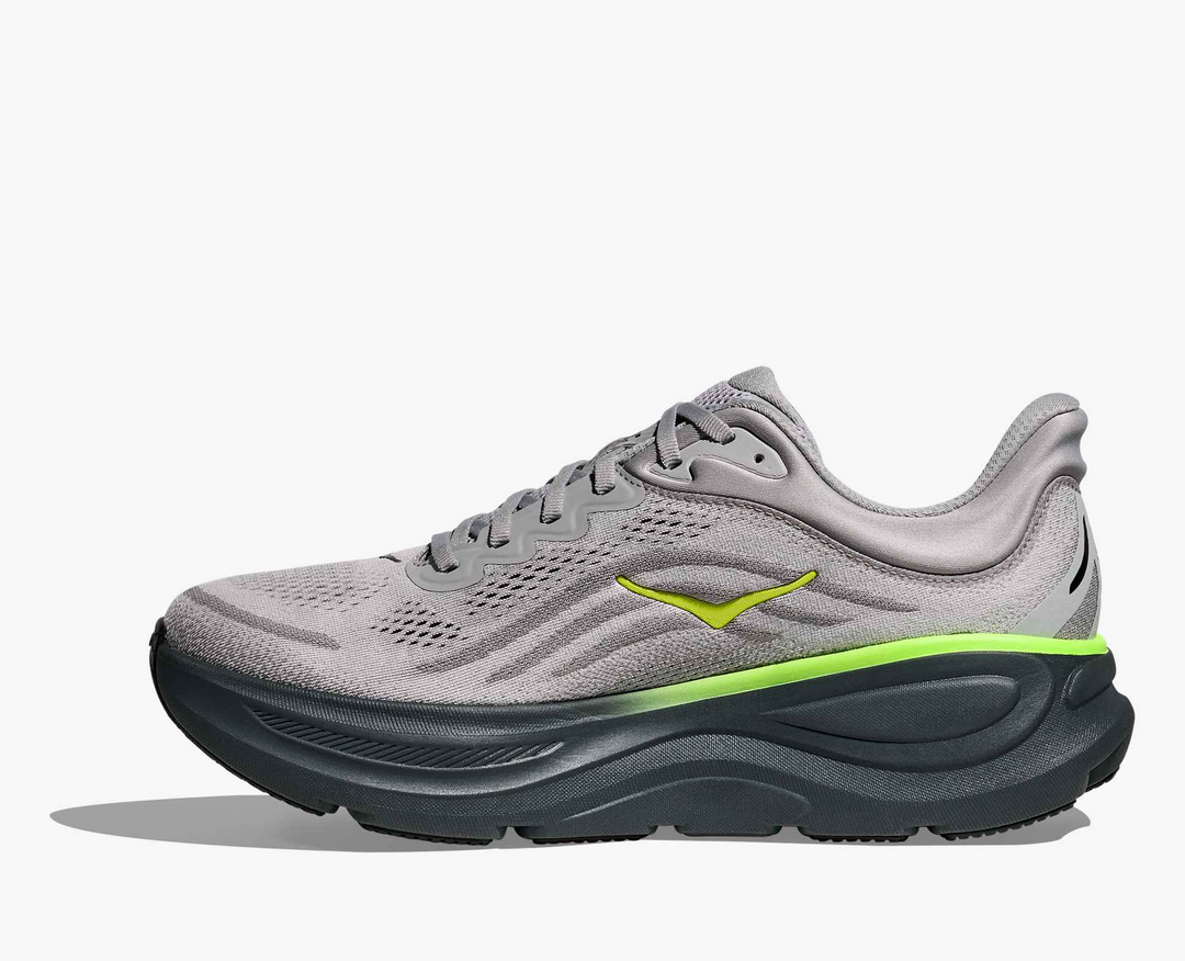 Hoka Bondi 9 - Cinza/Verde Limão/Preto