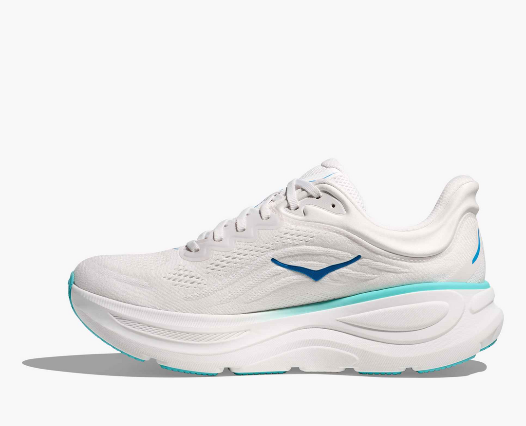 Hoka Bondi 9 - Branco/Azul Royal/Azul Menta