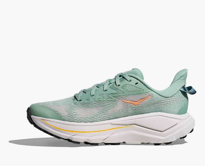 Hoka Challenger 8 - Verde Sálvia/Laranja/Branco