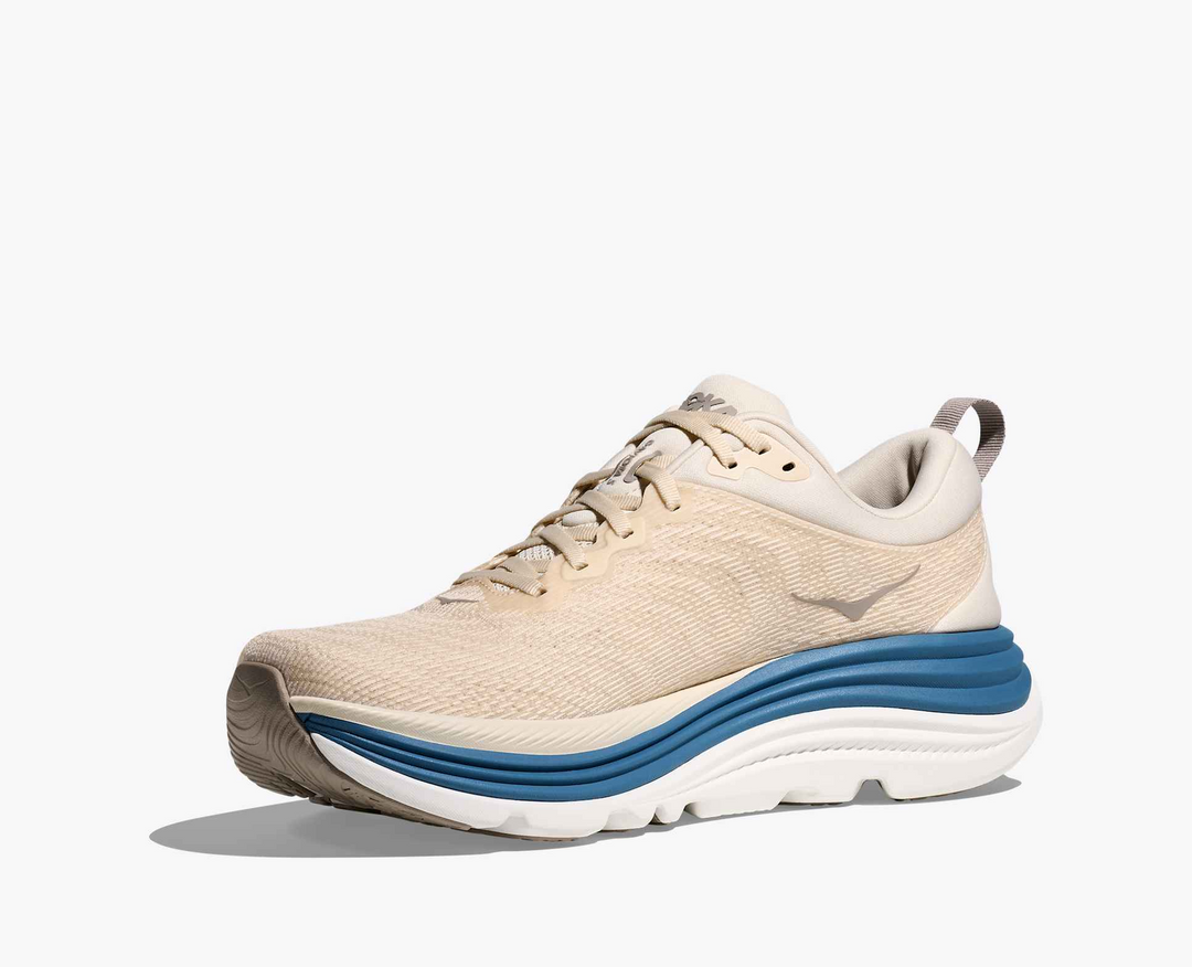 Hoka Gaviota 5 – Bege/Cinza Escuro