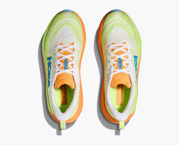 Hoka Skyflow - Verde Lima/Laranja Coral