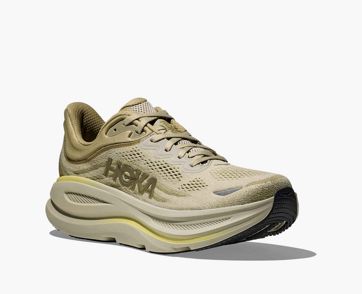 Hoka Bondi 9 - Bege/Oliva/Amarelo Claro